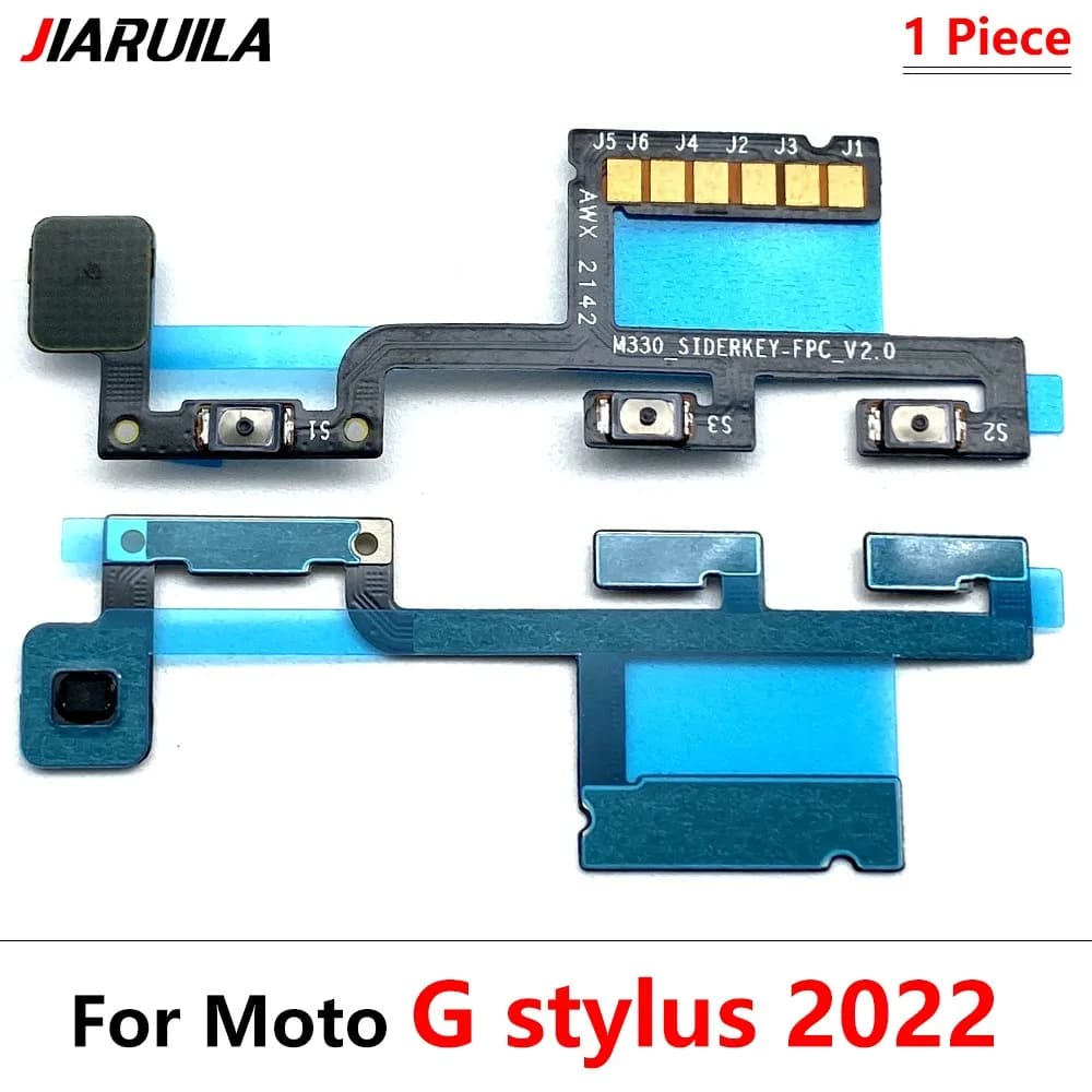 Cabo flexível controle botão liga desliga volume para Moto G Stylus 2022 modelo Jiaruila