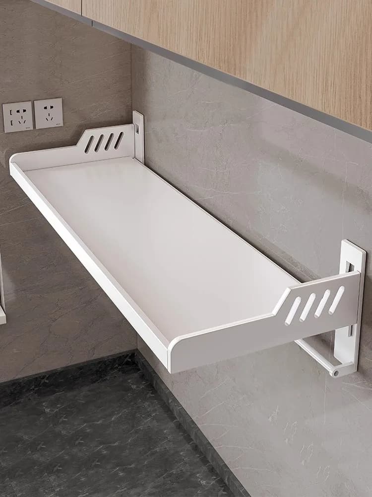 Prateleira de Metal Montada na Parede Sem Furos, Suporte para Copos, Organizador de Armazenamento para Banheiro e Casa, Estil...