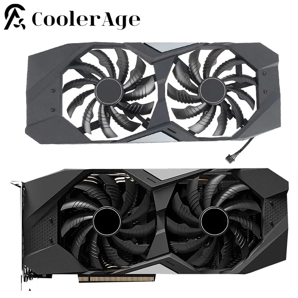 Ventilador de GPU com estojo para Gigabyte, placa gráfica, WINDFORCE, PLD10010S12H, GTX1660Ti, GTX 1650, 95mm, RTX2070, RTX 2060, SUPER 2070