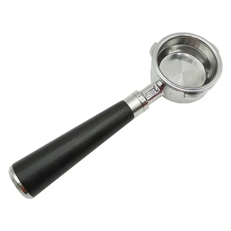 Portafiltro 58mm com cabo preto para máquina de café compatível Barsetto e Oster
