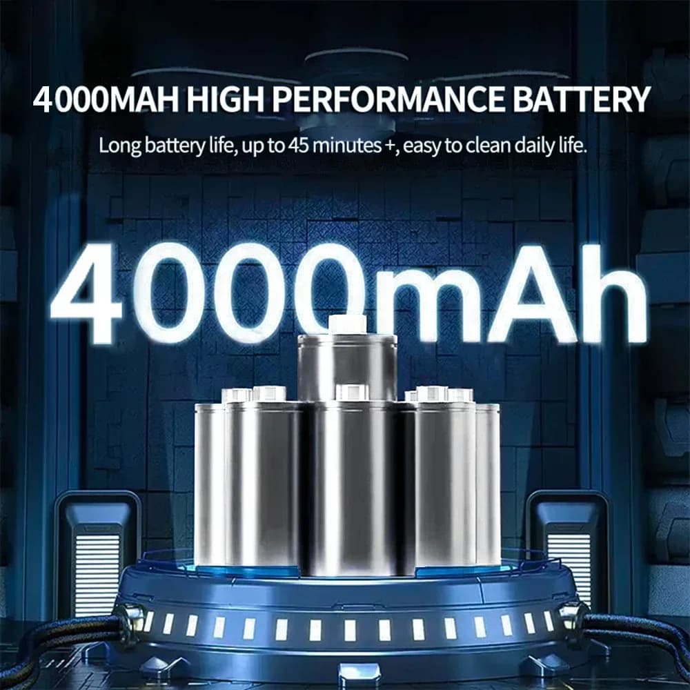 Bateria de alta performance 4000mAh para aspirador de pó portátil sem fio com longa duração