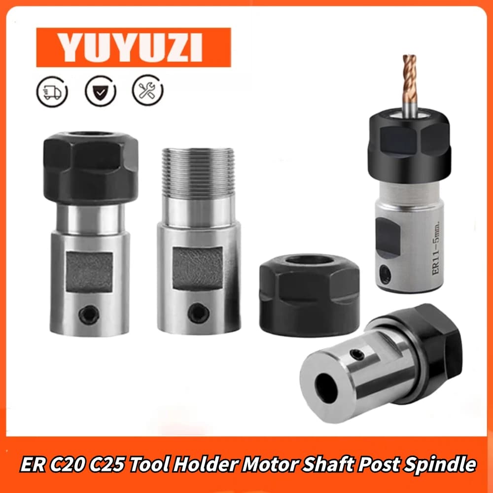 Suportes de ferramenta ER8 ER11 ER16 ER20 C10 C16 C20 C25 em aço inoxidável para máquinas de gravura