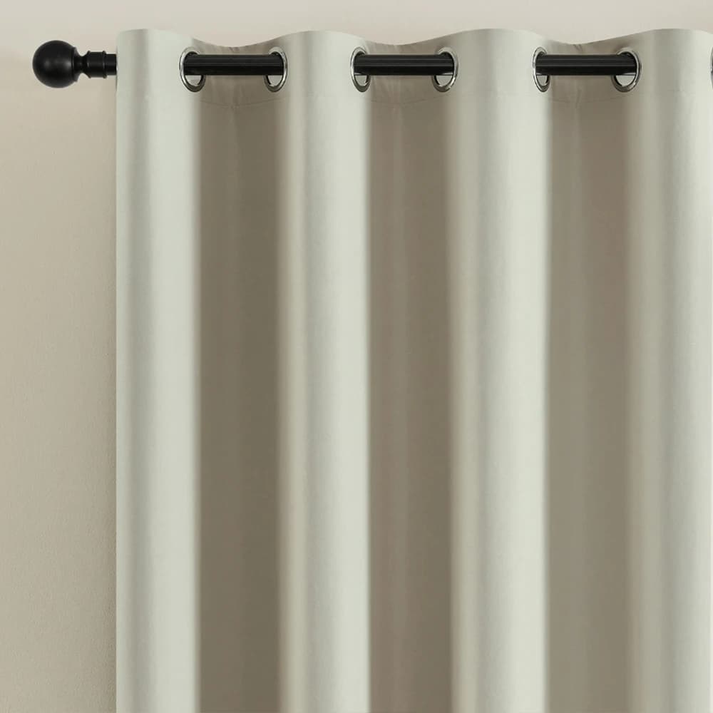 1Pç Cortina Blackout Moderna Minimalista - Isolamento Térmico, Cortinas Universais para Todas as Estações para Quarto (Com Bolso para Varão) Apenas Cortinas