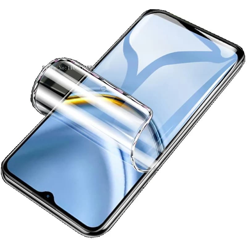 Kit com 4 películas hidrogel transparentes flexíveis para smartphone Poco X3 NFC, fácil aplicação