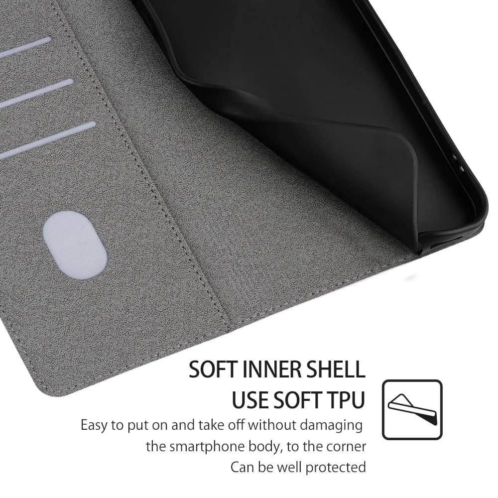 Parte interna da capa para Xiaomi Poco C85 com concha macia de TPU para proteção do smartphone