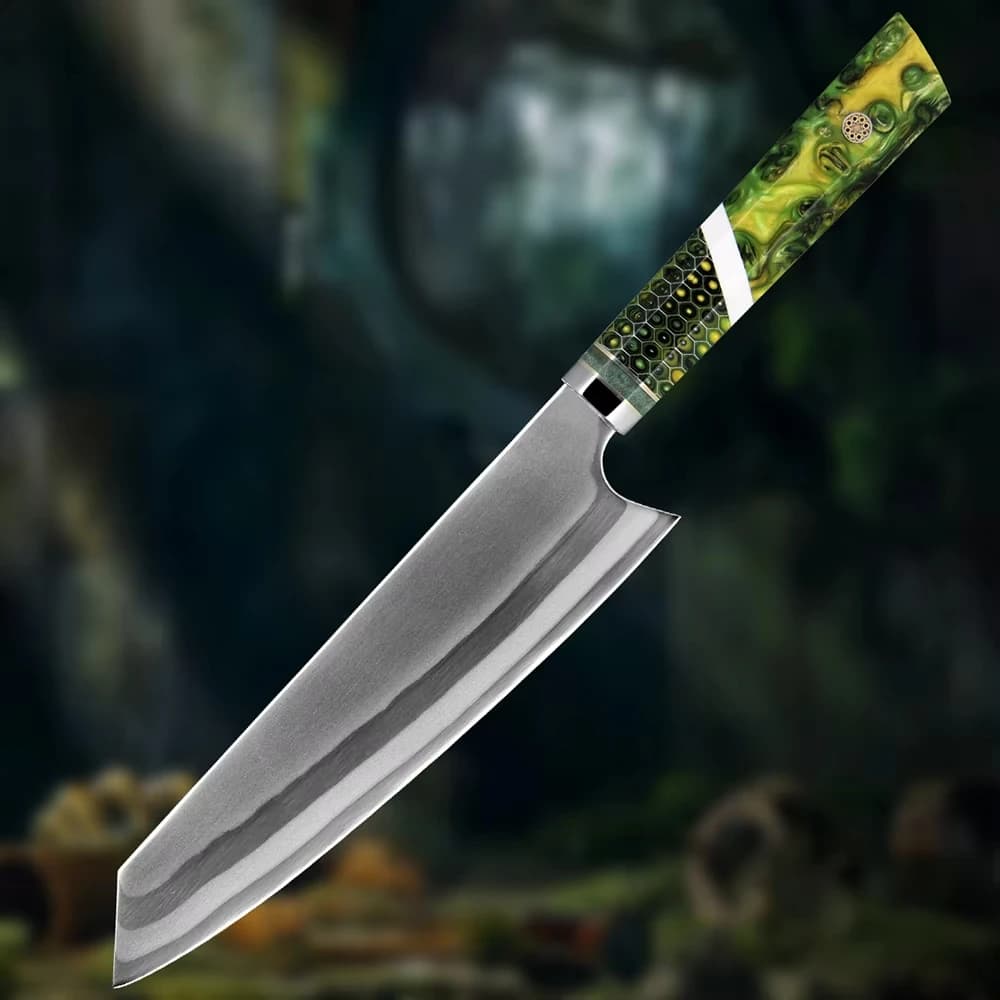 Faca de chef Super aço 7 camadas 440c aço composto damasco kiritsuke