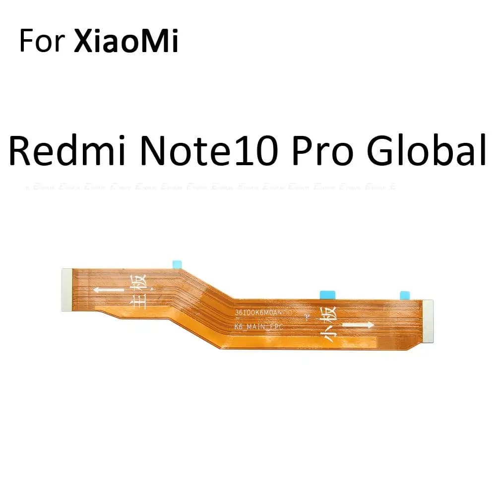 Cabo flexível de conexão placa principal Xiaomi Redmi Note 10 Pro Global laranja