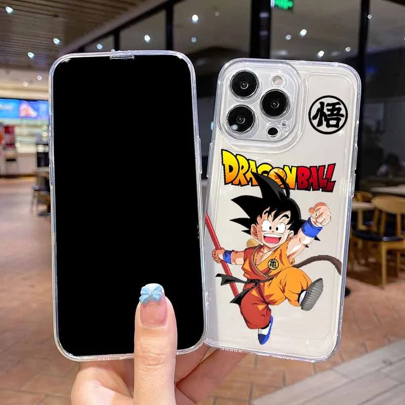 Capa transparente para Xiaomi Redmi Note 15 com estampa do Pequeno Son Goku de Dragon Ball Z