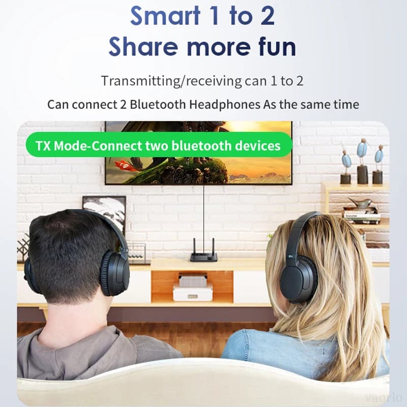 2 em 1 bluetooth 5.3 receptor de áudio transmissor 3.5mm aux jack rca estéreo música adaptador sem fio dongle para tv carro pc fones de ouvido