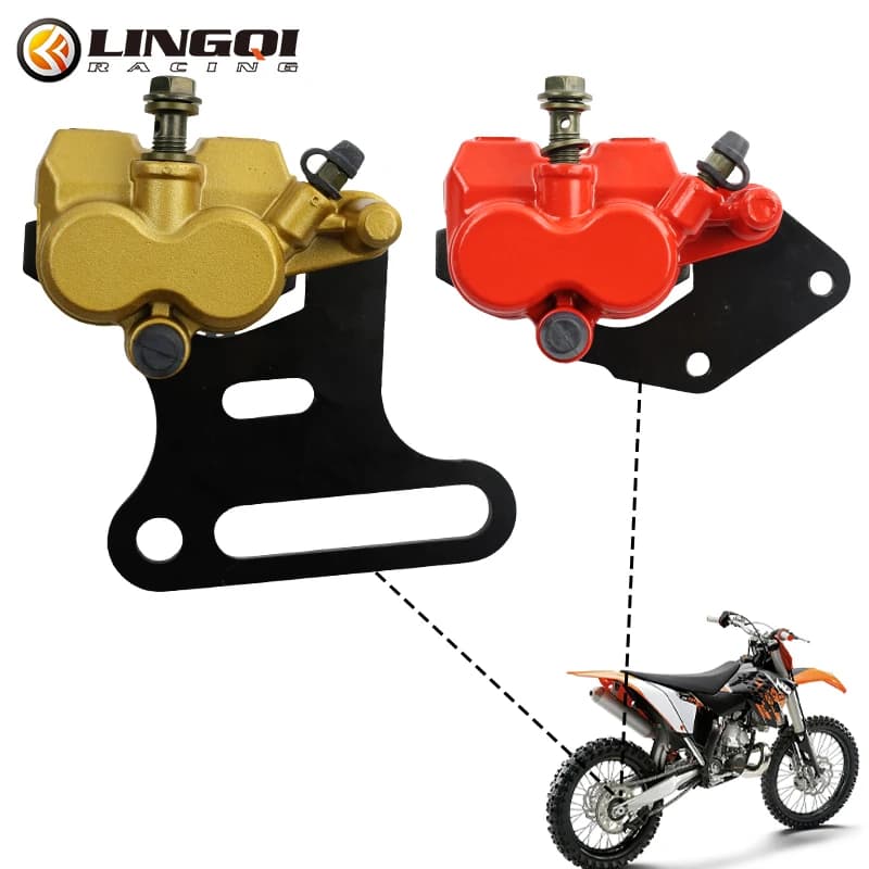 Lingqi pinça de cilindro mestre de freio hidráulico, disco traseiro de 12mm para 70cc 90cc 110cc 125cc 140cc 150cc pit pro dirt bike motocicleta