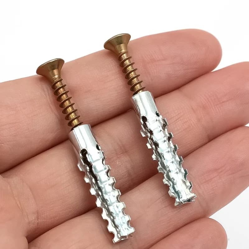 Conjunto de parafusos auto-roscantes de tubo de expansão de metal 120/10 para âncoras de parede de concreto