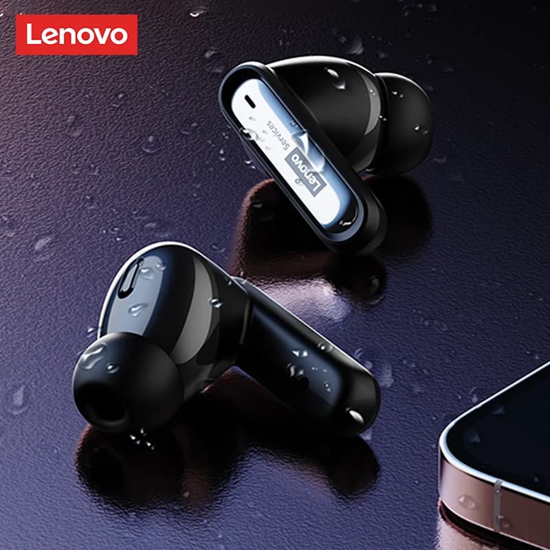 Fone de Ouvido Gamer Lenovo Sem Fio Bluetooth 6.0 RGB com Baixa Latência e à Prova d'Água para Esportes GT103