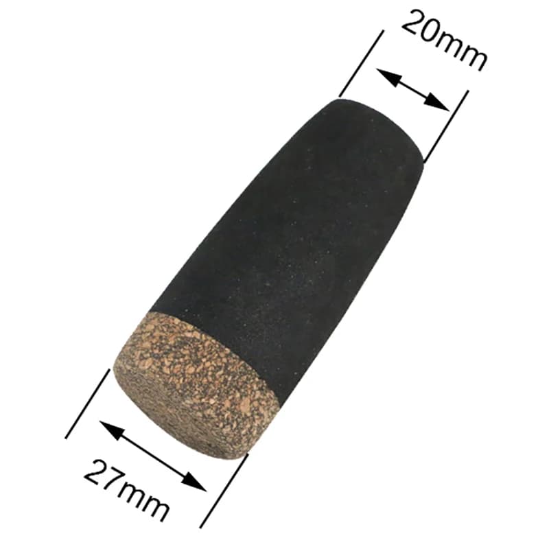 Tampa da extremidade da vara de pesca, componentes de reparo, tampa da extremidade da haste, alça de eva, equipamento de pesca, peças diy, substituição ou reparo, 1 peça