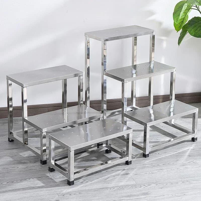 Escadas domésticas de aço inoxidável para escritórios industriais, escadas modernas para hospitais, escadas simples com design personalizado
