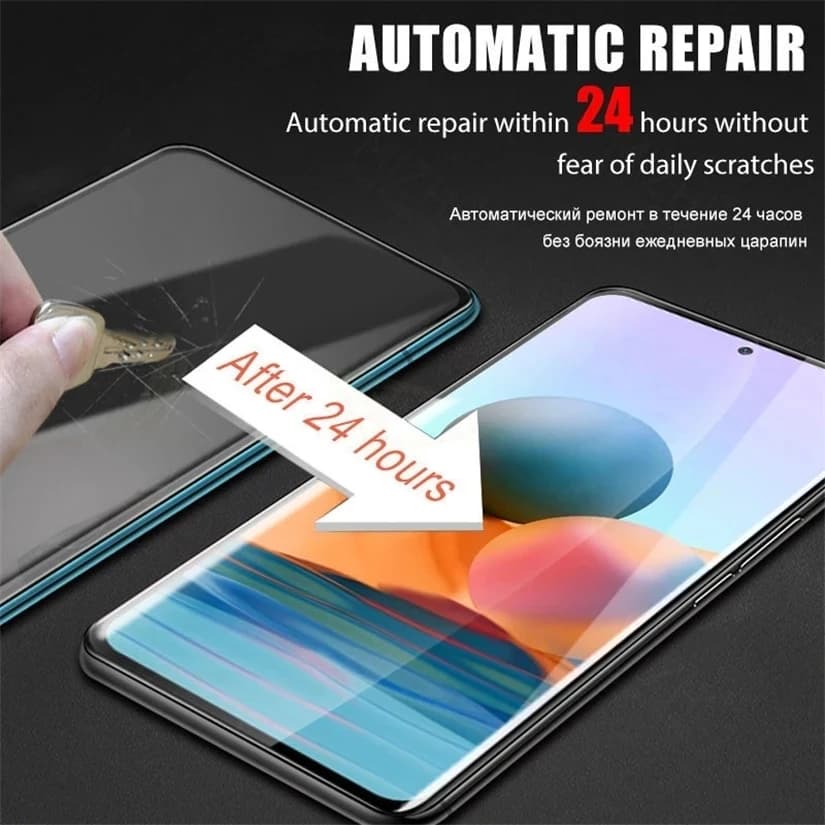 Protetor de tela hidrogel transparente para Motorola Moto G10 com reparo automático em 24 horas