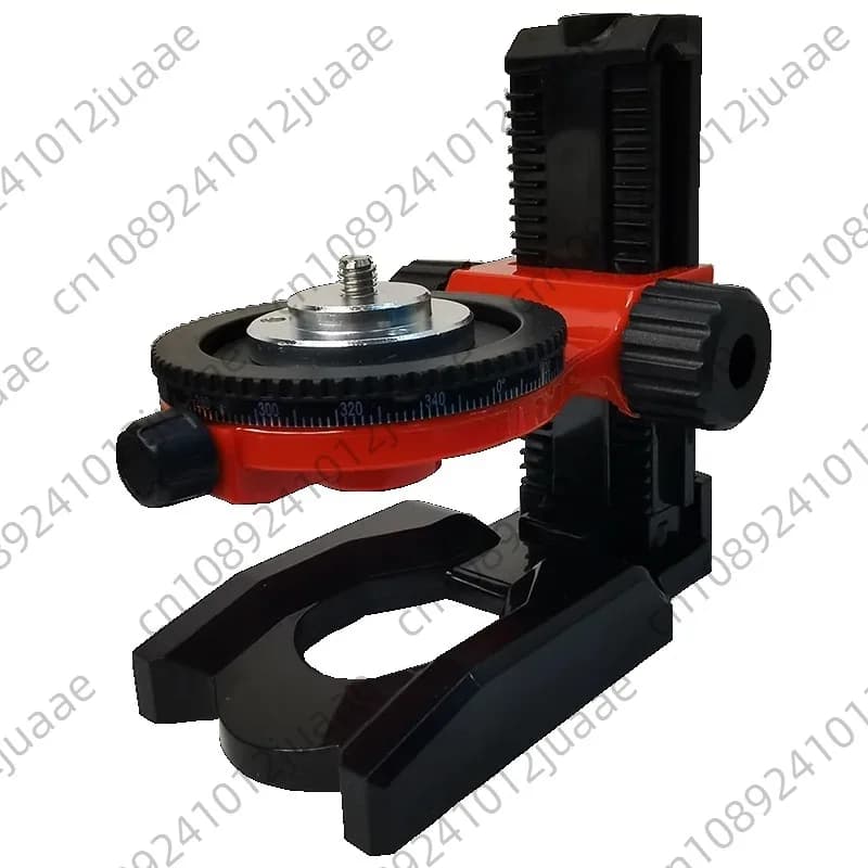 Suporte de escala ajustável de interface de 1/4 "5/8", suporte de nivelamento multifuncional em forma de L, base de níveis de laser, cabide magnético