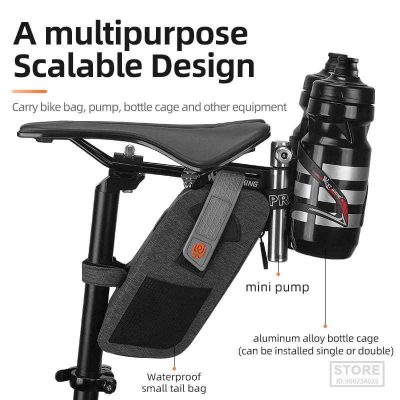 Suporte para garrafas de água para bicicleta West Biking com dois recipientes pretos