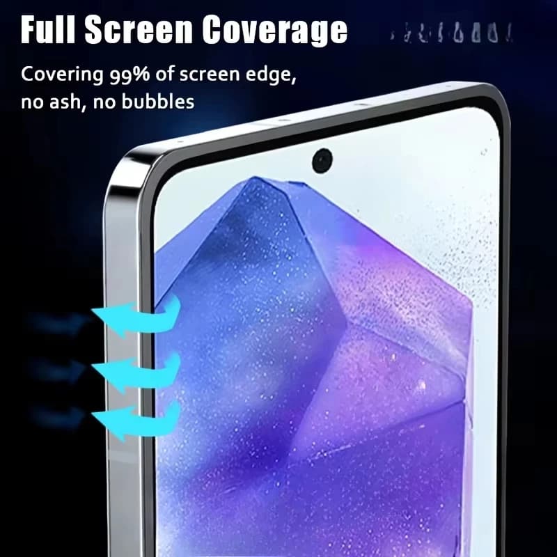 Protetor de tela Xiaomi Redmi Note com cobertura total da tela, sem bolhas e proteção das bordas