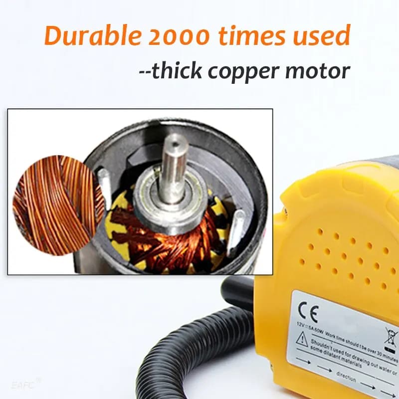 Bomba De óleo Do Motor Do Carro Elétrico, Extrator De Cais De Fluido Diesel, Sucção De Transferência De Combustível, Barco, Moto, 12V