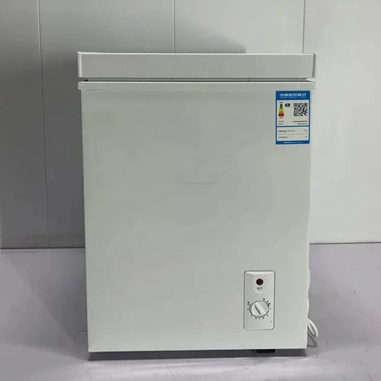 Freezer horizontal pequeno de porta única, 92L, cor branca