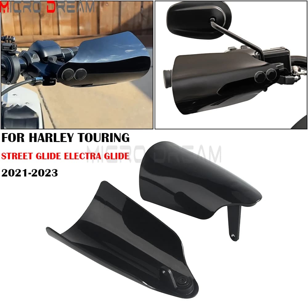 Para harley touring street electra glide flhx flhxs flhtp flht motocicleta handguards protetor guiador mão guarda escudo capa