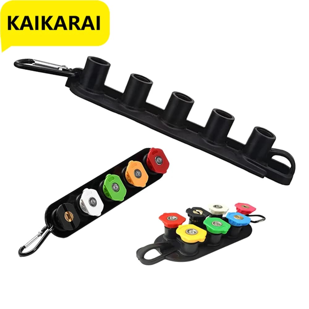 Suporte de bico para lavadora de pressão, contém 7 ou 5 pontas de bico para pistola de água de alta pressão, ferramenta urbana de jardim, carros de lavagem