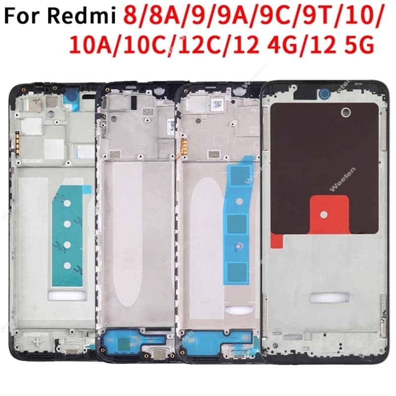 Quadro intermediário LCD para Xiaomi Redmi 8, 8A, 9, 9A, 9C, 9T, 9A, 9C, 10, 10A, 10C, 12, 12C, 4G, 5G