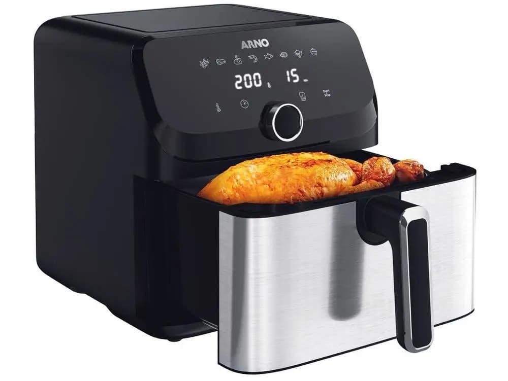 Fritadeira elétrica sem óleo Arno Expert Maxxi AFD7, 7,5L com timer digital