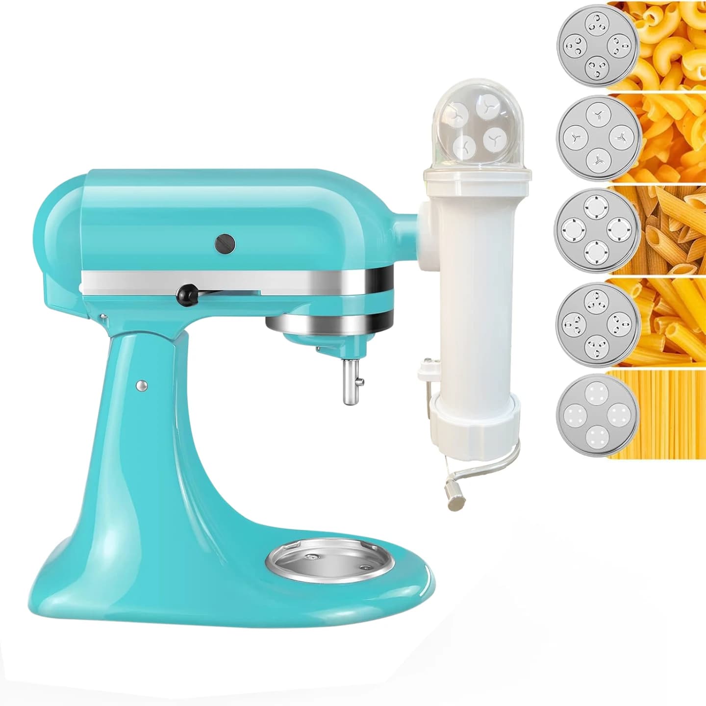 Máquina de fazer macarrão 5 em 1 turquesa para KitchenAid