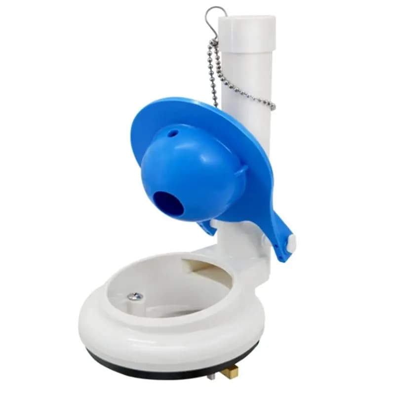 Kit de substituição de válvula de descarga de vaso sanitário de 3 polegadas com flapper e corrente para banheiros de uma peça
