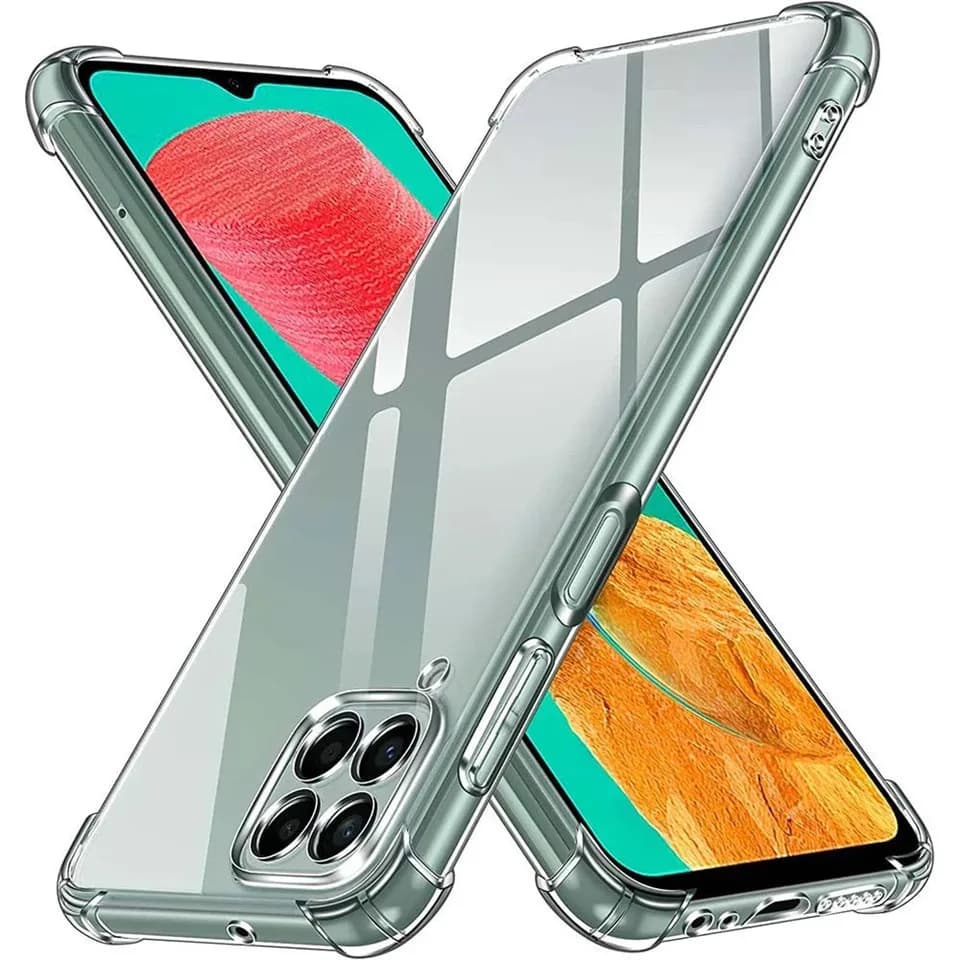 Capa transparente para samsung galaxy m33 5g m53 m52 cristal macio tpu transparente à prova de choque capa de telefone para samsung m23 m13 5g m32 m12