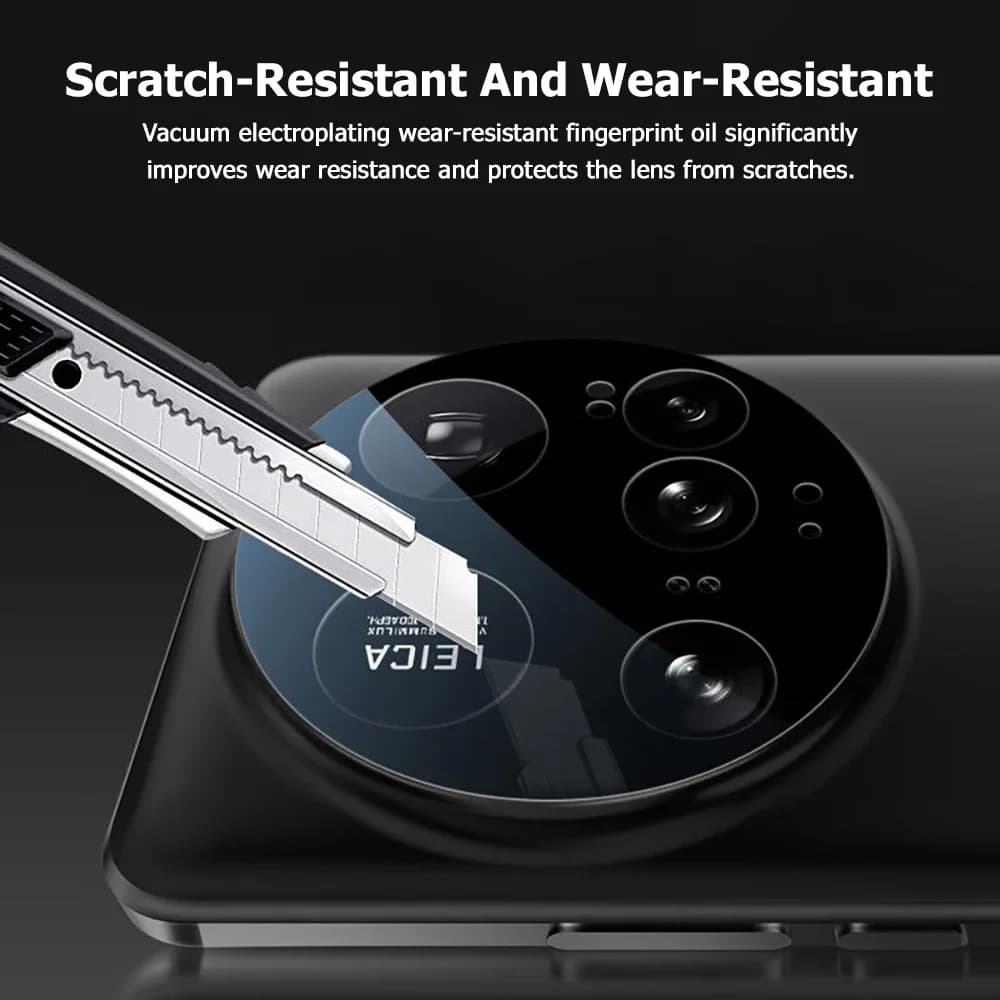 Vidro protetor para lente de câmera Xiaomi resistente a riscos e desgaste com acabamento anti-oleosidade