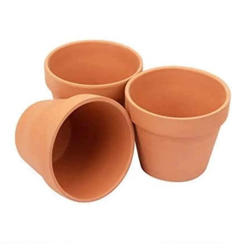 Conjunto de vasos para plantas Jácotei terracota 2,2 polegadas em cerâmica artesanal