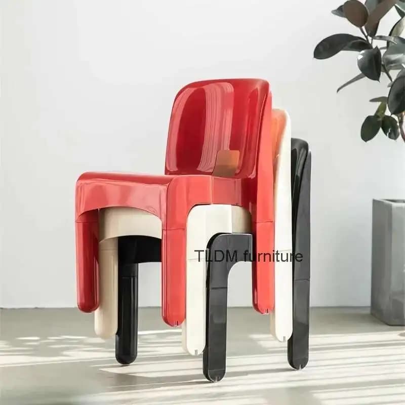Moderno e confortável cadeiras de jantar plástico luxo nórdico bonito cadeiras de jantar na moda cozinha cadeiras de jantar móveis