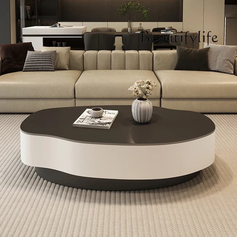 Uma mesa de centro luxuosa para quarto, preta, moderna, nórdica, minimalista, exclusiva, vintage, móveis para sala