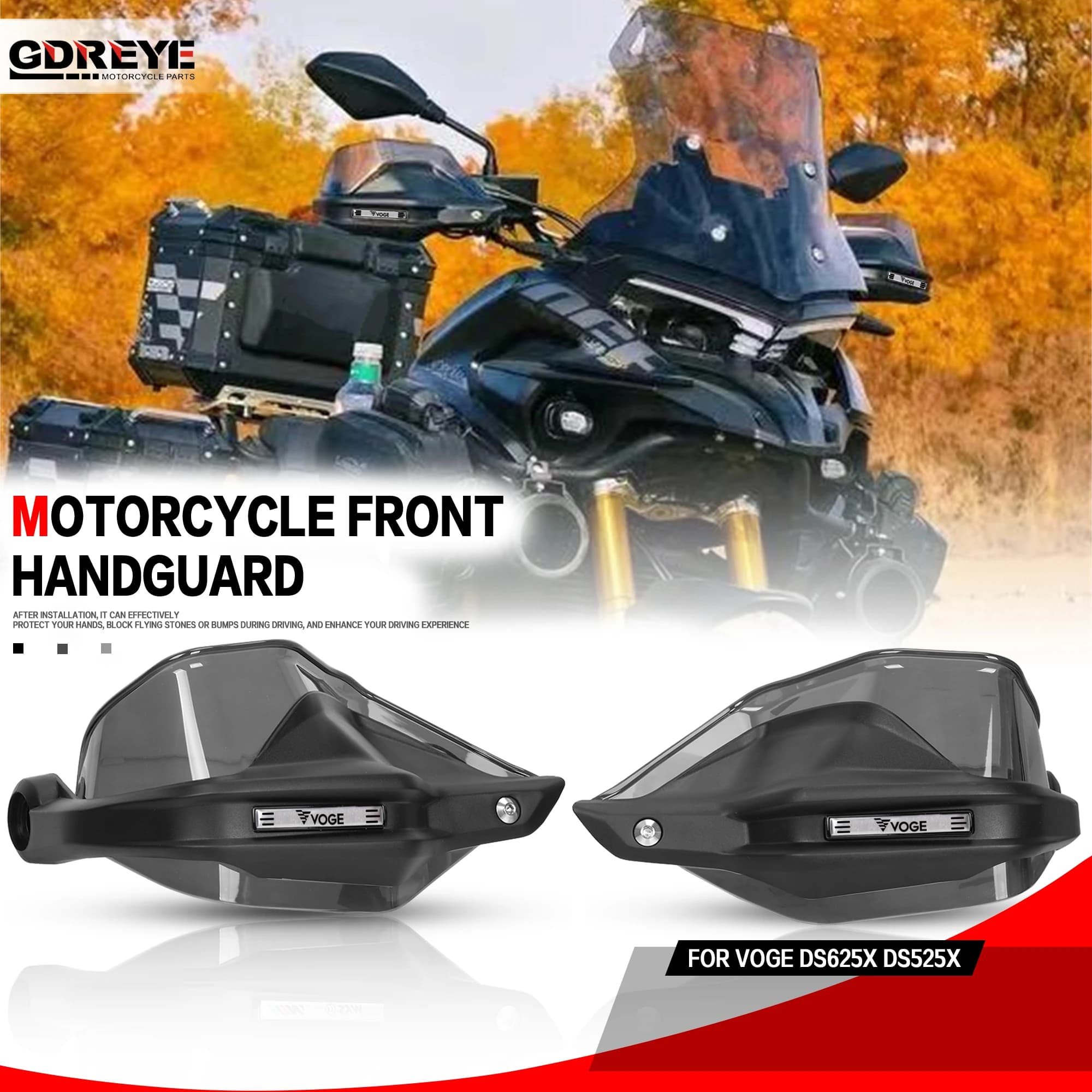 Para voge valico ds625x ds525x motocicleta ds625x ds525x handguards guiador guardas pára-brisa capa protetora protetores de alavanca