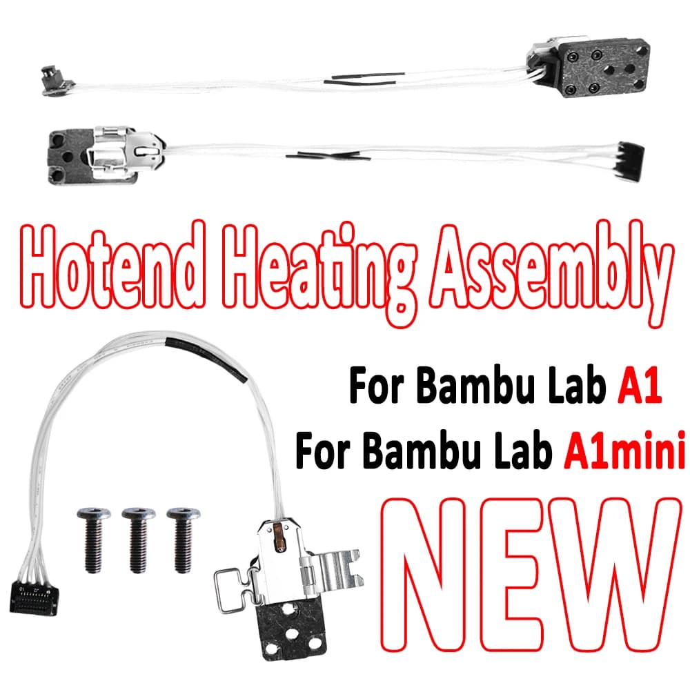 Kit de montagem de aquecimento hotend para impressora 3D Bambu Lab A1 e A1mini