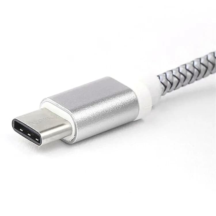 Cabo de carregamento rápido USB tipo C rosa para Samsung Galaxy