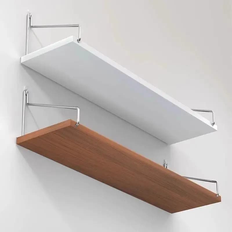 Prateleira de Parede para Quarto Sem Furos, Suporte Organizador com Divisórias, Suporte para Roteador, Estilo Americano Rústi...