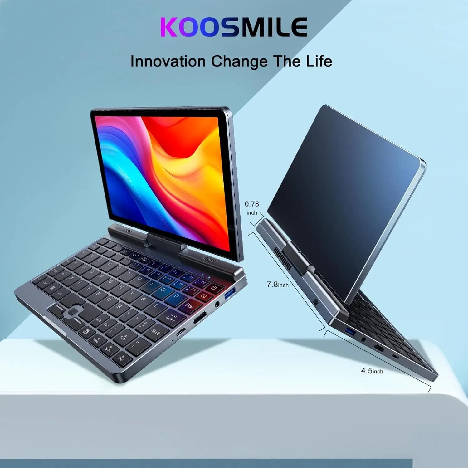 Mini laptop portátil windows 11 8 Polegada tela sensível ao toque notebook n150 12gb + 1tb ips netbook win 11 pro mini pc micro computador