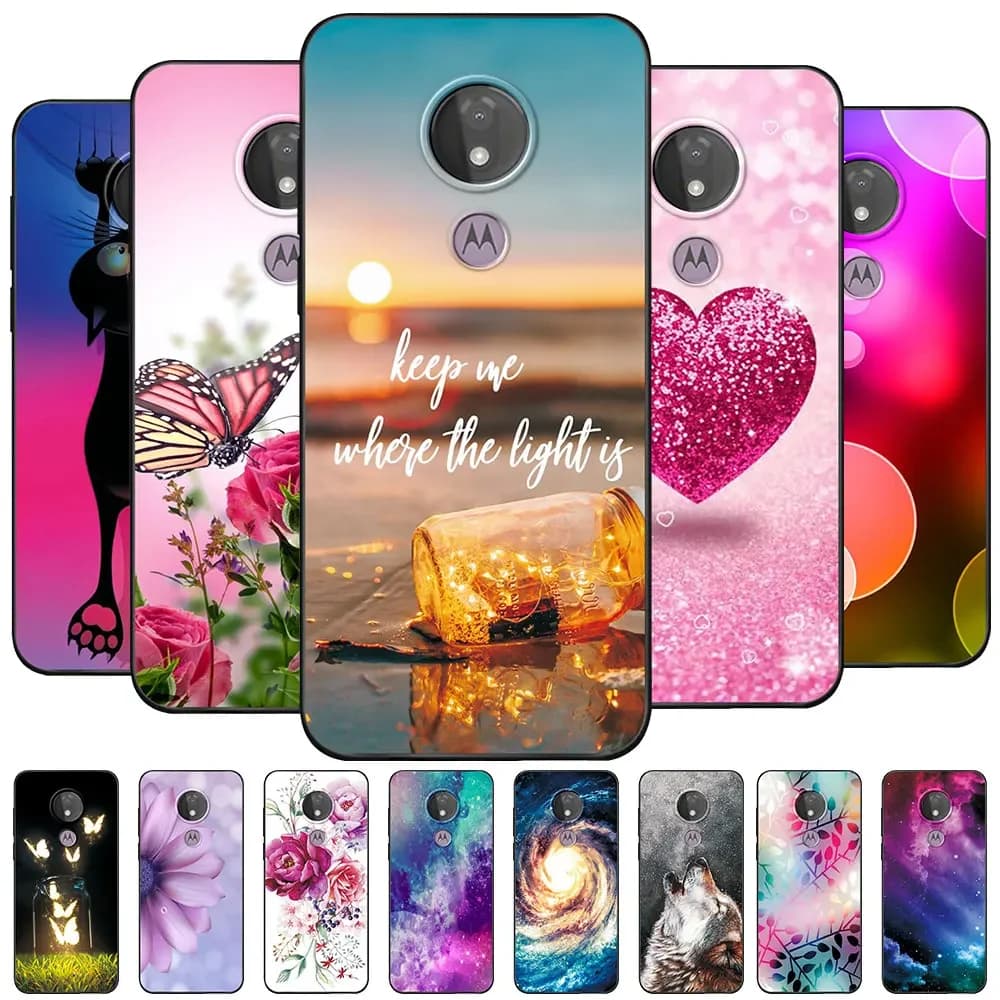 Capa para Moto G7 Power Coque TPU Soft Silicone Funda Capa de telefone para Motorola Moto G 7 Power XT1955 XT1955-4 Capa Bumper