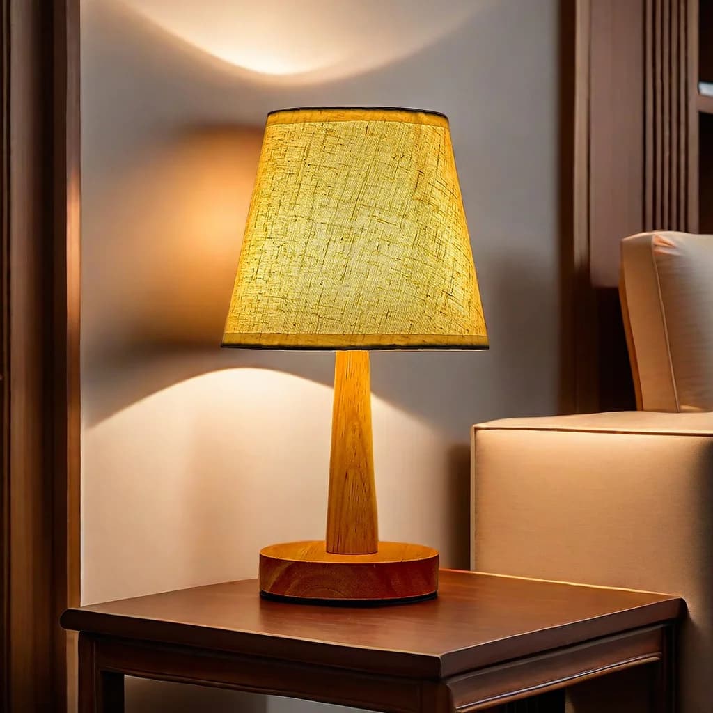 Lâmpada de mesa led luminária interior para sala estar quarto cabeceira noite decoração desktop retro estilo japonês luzes mesa