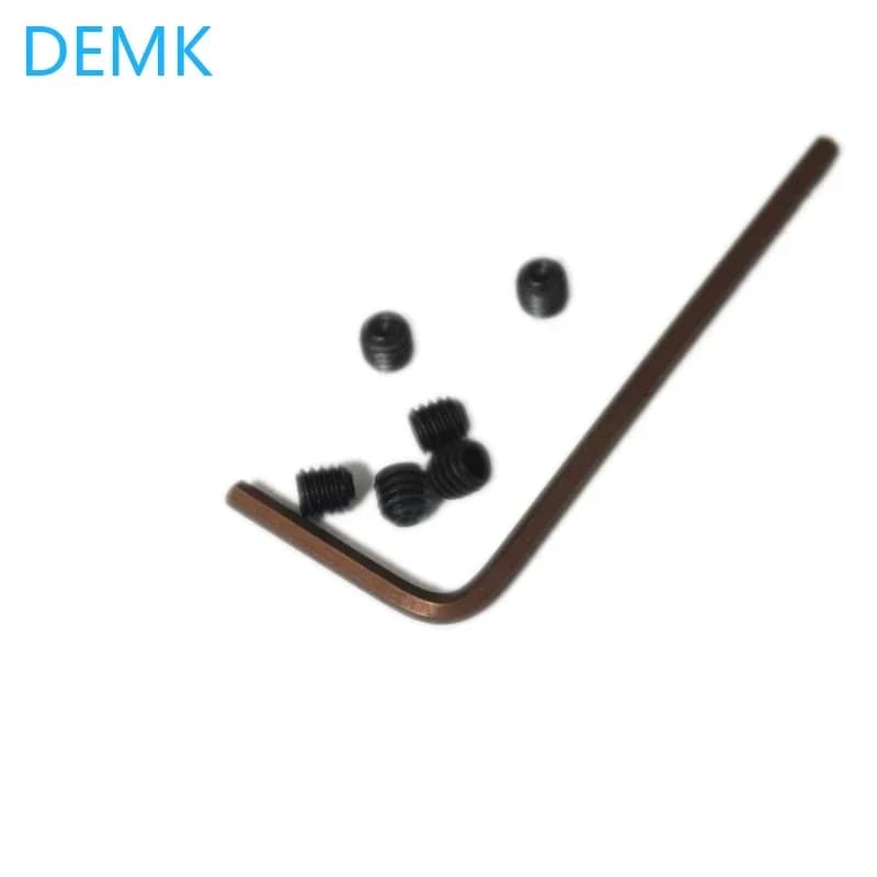 Kit parafuso e chave allen para manga de ferramenta para torno DEMK aço preto