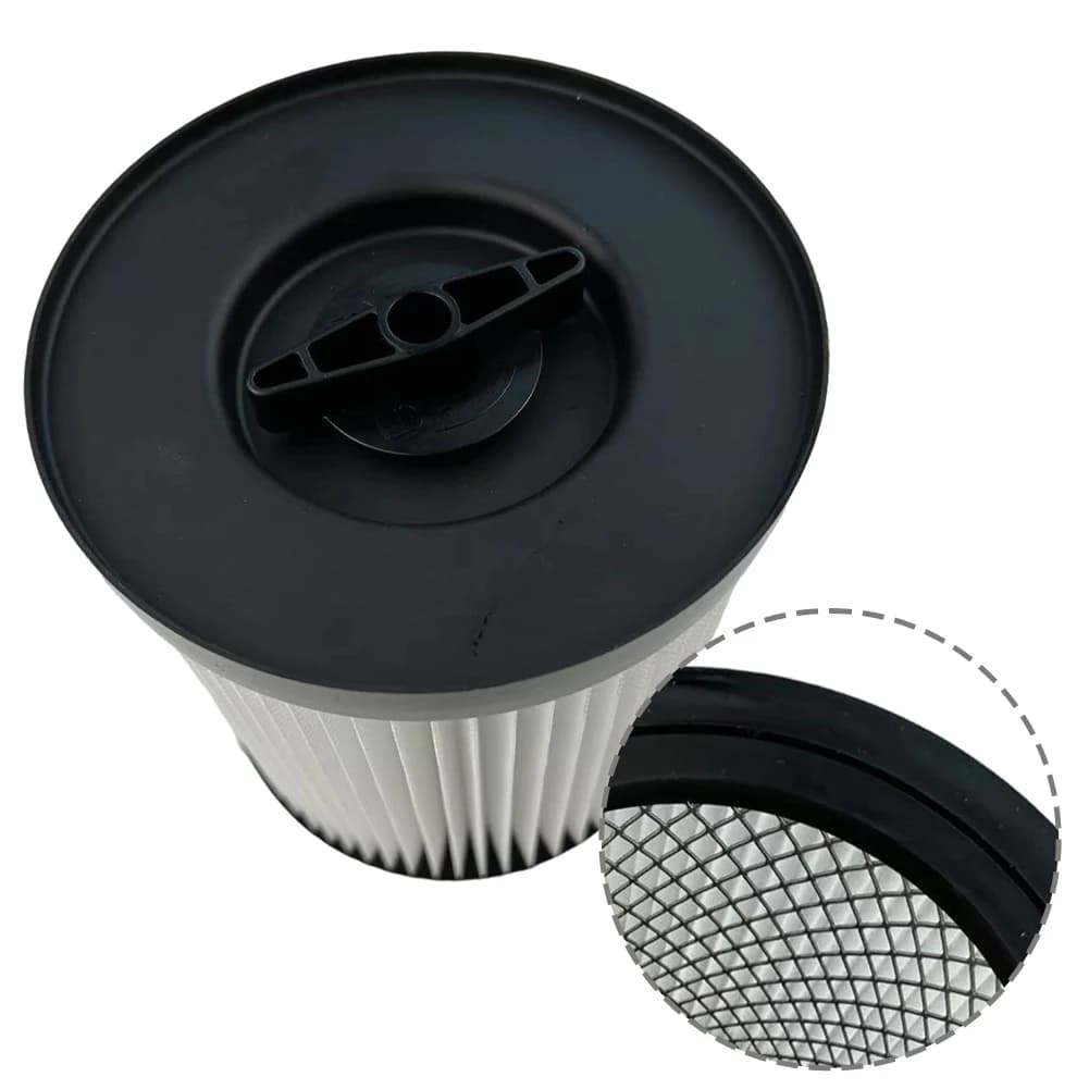 Cartucho de filtro HEPA para aspirador de pó Parkside preto com detalhes em cinza e branco