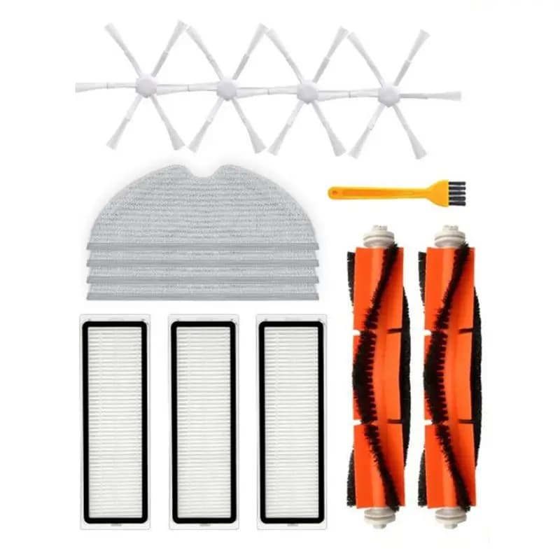 Kit de Acessórios CHFL 14PCS para Aspirador de Pó Xiaomi Mi Robot Vacuum Mop 2 STYTJ03ZHM, Escova Principal, Escova Lateral, Filtro e Pano de Limpeza