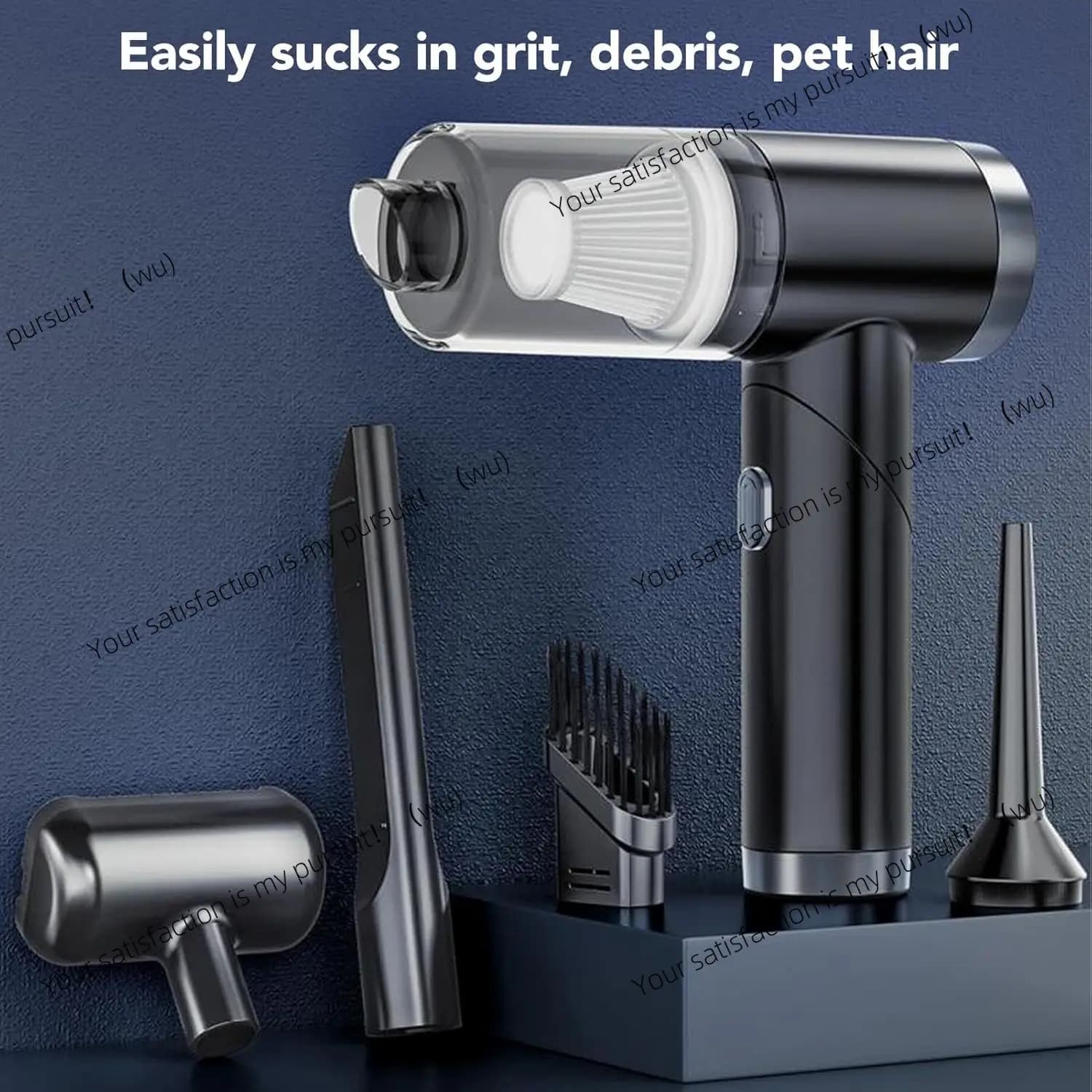 Aspirador inalâmbrico para carro, 120W, alta potência, portátil, carregamento rápido, limpeza eficiente, variedade de acessórios