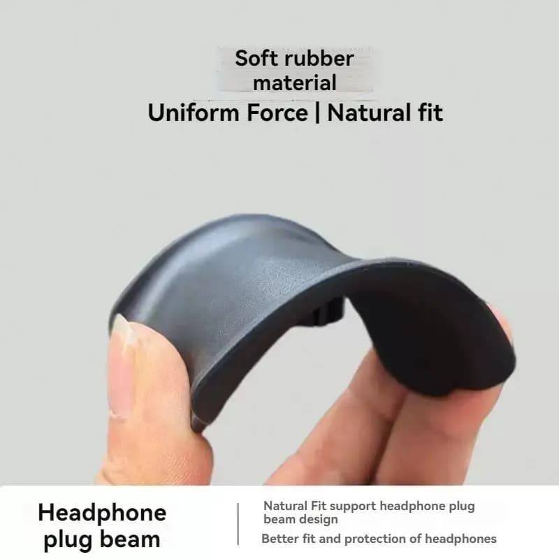 Material de borracha macia para suporte de fone de ouvido gamer com encaixe natural e uniforme