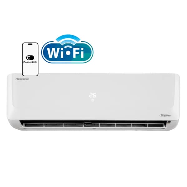 Ar condicionado split inverter Hisense 12.000 Btus Wi-fi branco