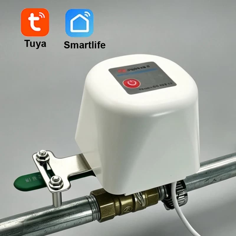 Válvula de Água Inteligente Tuya Zigbee WiFi, Válvula de Gás com Temporizador, Controlador de Torneira Inteligente para Jardim