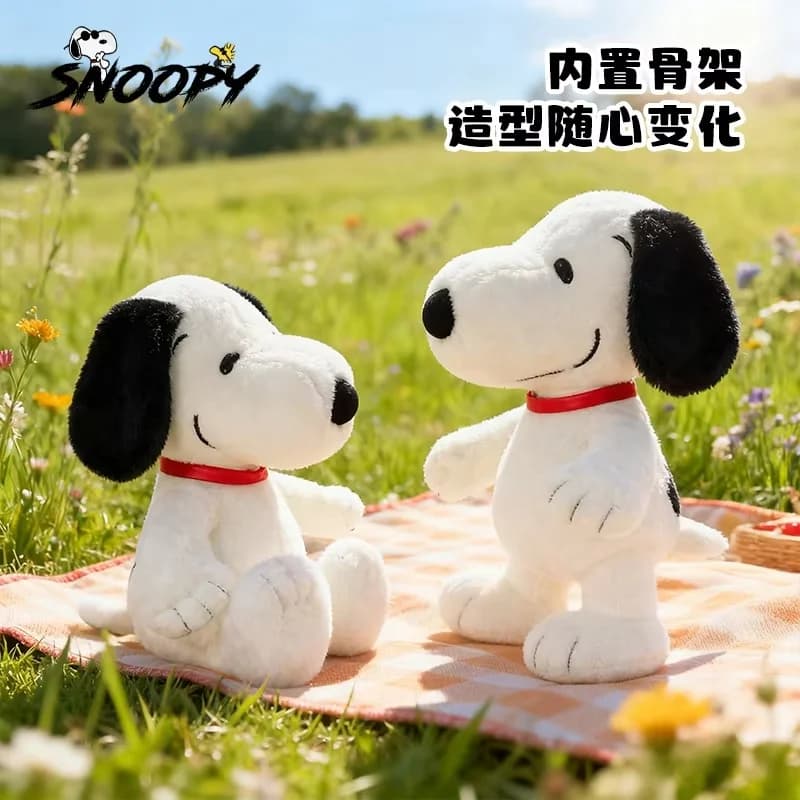 Boneco de Pelúcia Snoopy Original, Brinquedo Fofo e Macio, Almofada Decorativa para Quarto e Sofá, Presente de Festival, Boneco Confortável